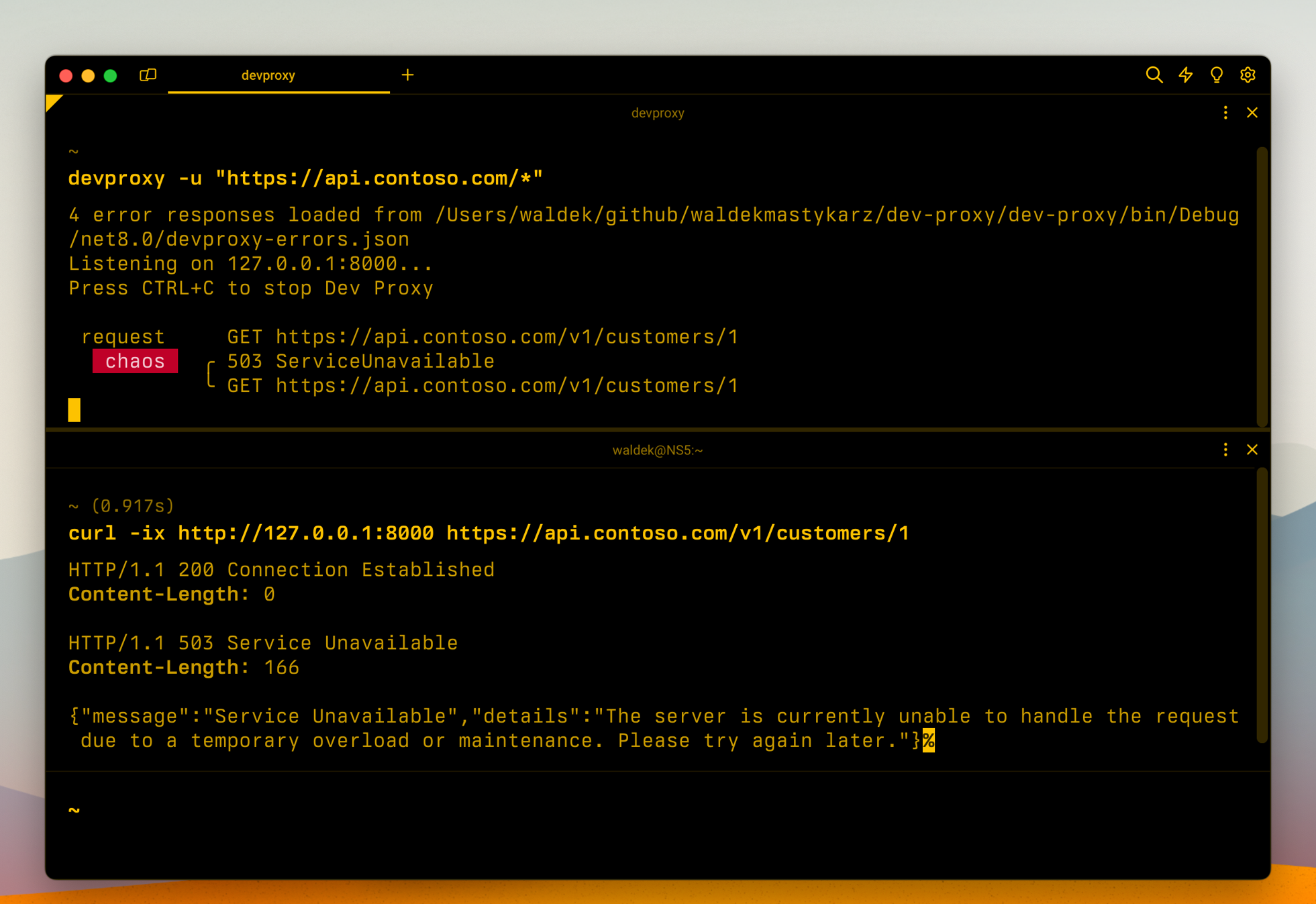 Starting Dev Proxy with specifying URLs to monitor from the command line
