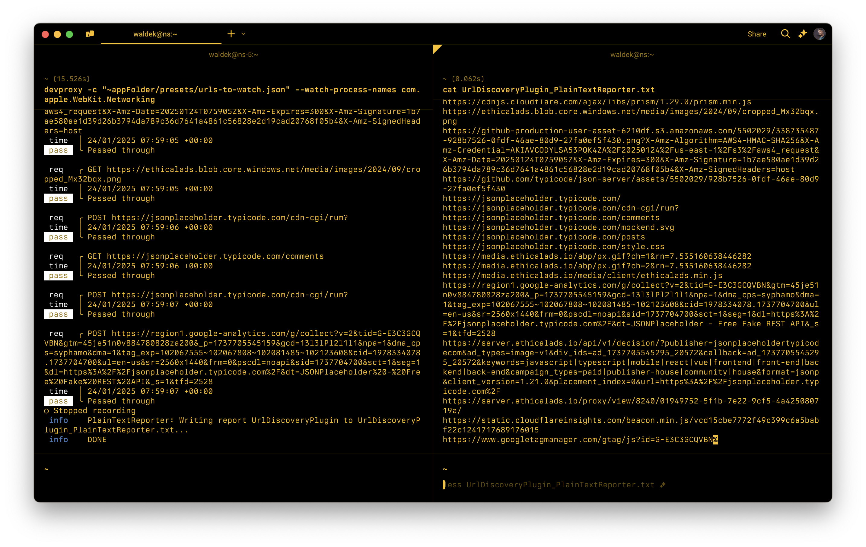 Now you can use Dev Proxy to discover URLs to watch